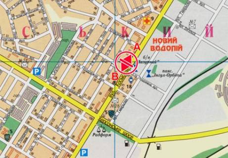 Білборд, Бігборд (Борд)  B у Миколаєві Космонавтов ул, РЦ "Космос" схема