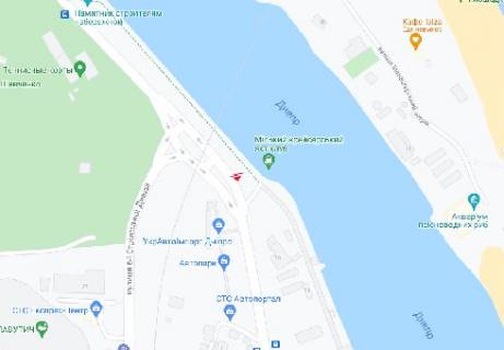 Нестандарт  в Днепр (Днепропетровск) Набережная Победы ул. схема