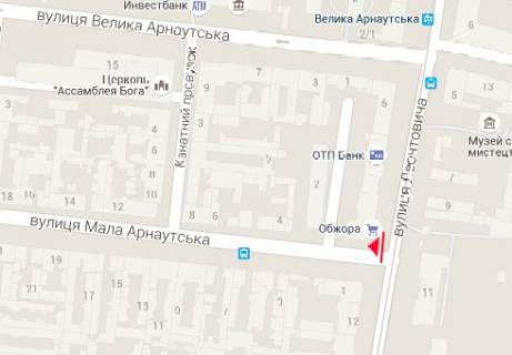 Scrolller, Scroll A in Odessa M. Arnautskaa st., 2 - Belinskogo st. - 320332 scheme