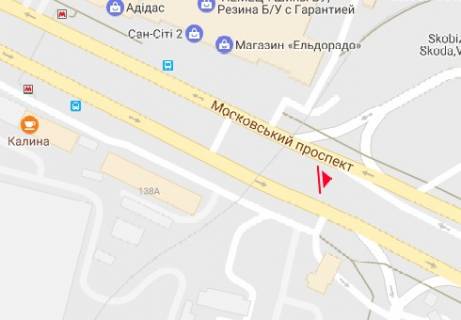 Билборд A в Харькове, 3x6  Героїв Харкова просп. (Московський просп.), 199б схема