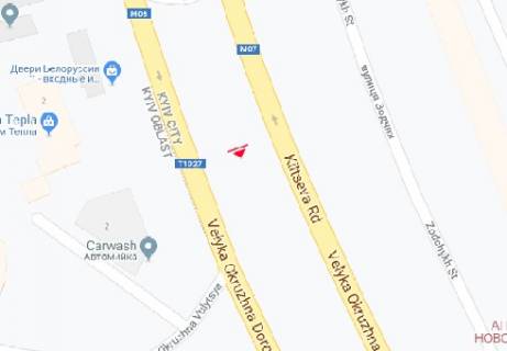 Беклайт A у Києві, 8x4  Кільцева  дорога вул. (на розподілювачі) схема