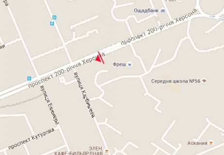 Билборд A в Херсоне, 3x6  200-річчя Херсона просп., 2б схема