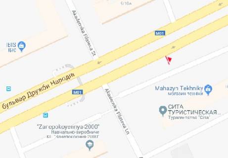 Скроллер B в Киеве Дружбы Нродов ул.,10 (в сторону Лыбедской пл.) (BackLit) - 290758 схема
