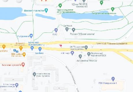 Нестандарт  в Киеве Ватутина пр., 14а (на разделителе) схема