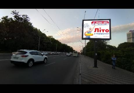 Видеоборд A в Киеве, 2.32x3.14  просп. Повітряних Сил (Повітрофлотський). - Преображенская ул. (Клименко) - 383701 фото 1