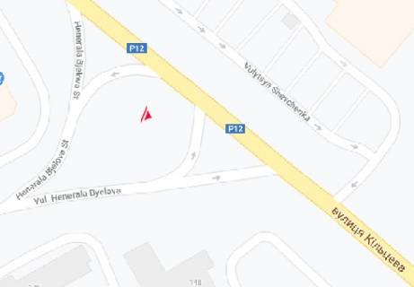 Билборд B в Чернигове Генерала Белова ул. - Кольцевая ул. схема