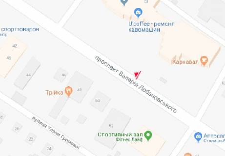 Скроллер B в Киеве, 2.32x3.14  просп. Валерія Лобановського (Червонозоряний)., 51 - 178995 схема