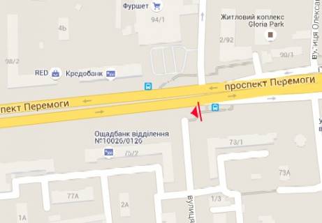 Prismatron, Prism A in Kyiv Peremogi av., 73/1 - 238090 scheme