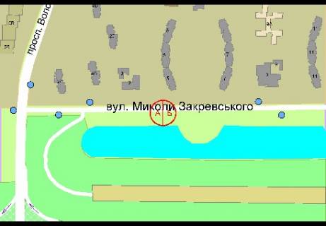 Билборд A в Киеве, 3x6  Закревского Николая ул., 5 (напротив) схема