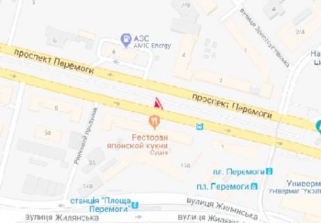 Ситискролл A в Киеве, 1.86x1.27   Победы пр., 3 схема