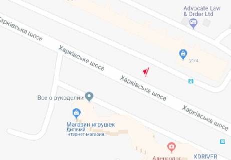Білборд, Бігборд (Борд)  B у Києві, 3x6  Харківське шосе, 21/3 схема