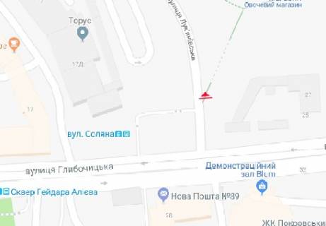 Бэклайт B в Киеве, 2.3x3.14  Лук`янівська вул., 17 схема