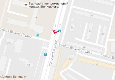 Призма A в Виннице, 3x6  Юності пр., 8 - В.Порика вул. - 9353 схема