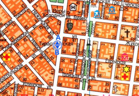 Scrolller, Scroll A in Odessa Preobrazenskaa st., 31 - Tiraspol'skaa pl-d' A4 - 320413 scheme