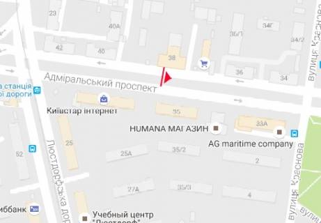 Ситилайт A в Одессе Адмиральский пр., 38 (схема№5) схема