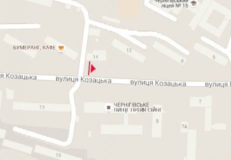 Билборд A в Чернигове, 3x6  Козацька (50 років ВЛКСМ)  вул., 14 схема