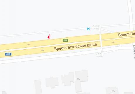 Билборд B в Киеве, 3x6  Берестейське шосе схема