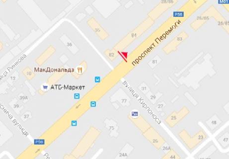 Scrolller, Scroll A in Chernihiv Pobedy av., 82 - Kirponosa st. - 321484 scheme