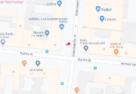 Ситилайт B в Одессе, 1.8x1.2  Європейська вул. (Катерининська)., 26 B схема