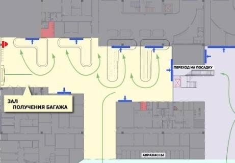 Нестандарт A в Киеве Зал получения багажа, 1 этаж (Терминал А) схема