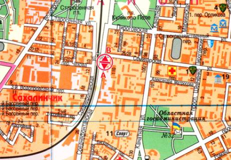 Билборд A в Одессе, 3x6  Середньофонтанська вул., 12 схема