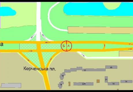 Бэклайт A в Киеве, 8x4  просп. Романа Шухевича (Генерала Ватутіна). (разделитель), 100 м до Воскресенський (Перова б-р) проспект, от Троещинского рынка схема