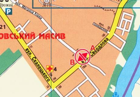 Призматрон, Призма A у Вінниці, 3x6  Князів Коріатовичів вул.(колишня Свердлова), М-н "Форум" - 9357 схема