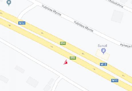Билборд B в Виннице, 3x6  Хмельницьке шосе, виїзд із міста схема