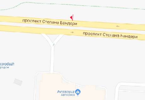 Билборд B в Киеве Бандеры пр., 28 (Московский пр.) схема