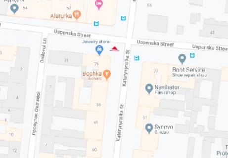 Scrolller, Scroll A in Odessa Ekaterininskaa st., 54 - Uspenskaa st. - 320420 scheme