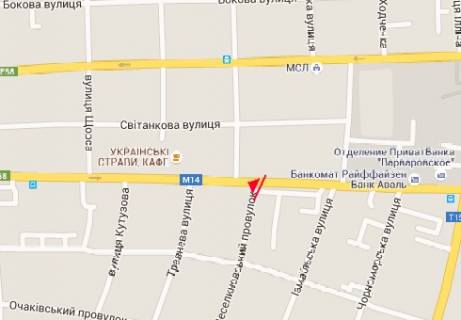 Билборд A в Николаеве Веселиновская ул., 30  схема