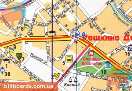 Скроллер A в Харькове просп. Героїв Харкова (Московський)., 111 - 14010 схема