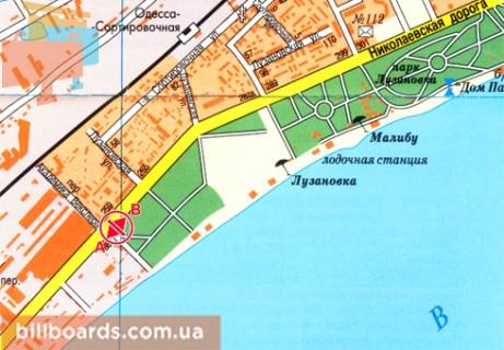 Билборд B в Одессе, 3x6  Миколаївська дорога, 257 схема