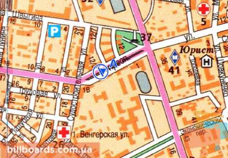 Сiтiлайт A у Одесі, 1.8x1.2  Адміральський проспект 12/3 A схема