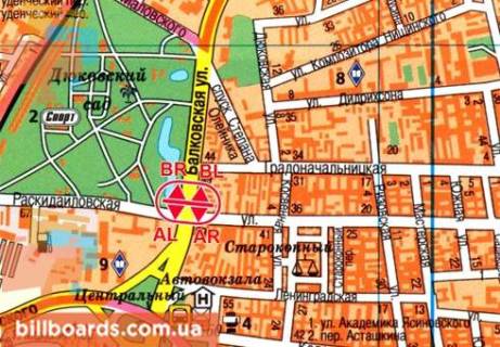 Призма B в Одессе, 3x6  Балківська вул. 99 - Розкидайлівська вул. - 13304 схема