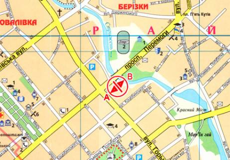 Билборд B в Чернигове, 3x6  Перемоги просп., 109 схема