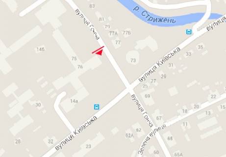 Billboard B in Chernihiv, 3x6  Gonca st., 76, vid centru scheme