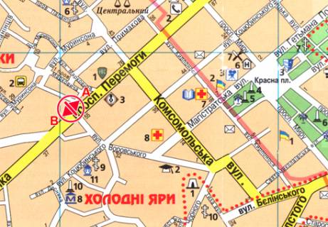 Билборд B в Чернигове, 3x6  Перемоги просп., 64 схема