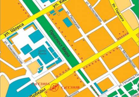 Бэклайт B в Чернигове Перемоги просп., 75 схема