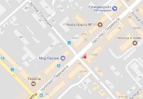 Беклайт B у Чернігові Перемоги просп., 93 схема