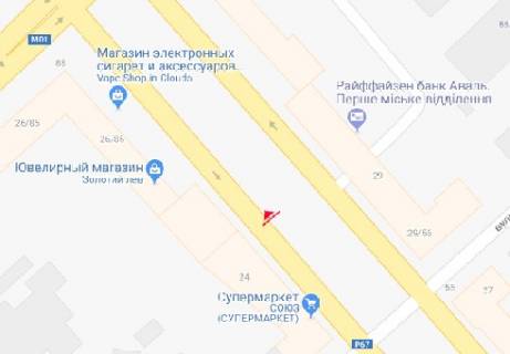 Бэклайт A в Чернигове Миру просп., 24 схема
