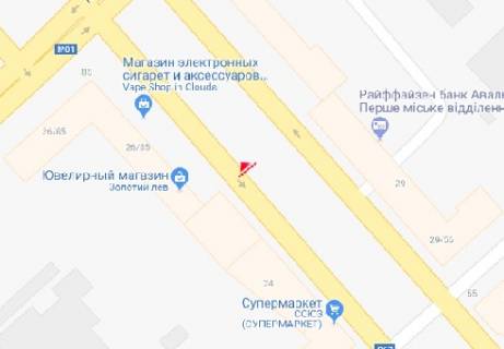 Бэклайт A в Чернигове Миру просп., 24 схема