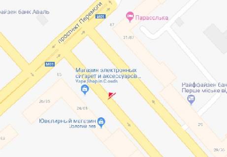 Бэклайт A в Чернигове Миру просп., 26 схема