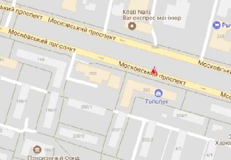 Билборд A в Харькове, 3x6  Героїв Харкова просп. (Московський просп.), 202 (з центру) схема