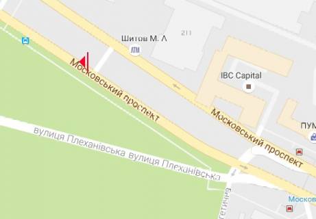 Билборд A в Харькове, 3x6  Героїв Харкова просп. (Московський просп.), 209 схема
