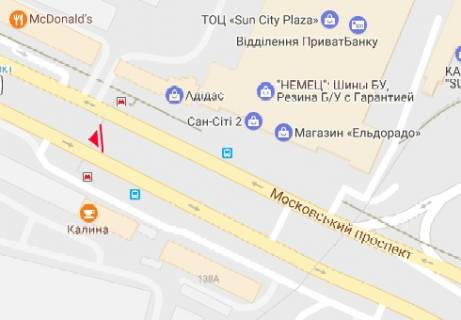 Билборд A в Харькове, 3x6  Героїв Харкова просп. (Московський просп.), 138а схема