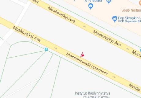 Билборд B в Харькове, 3x6  Героїв Харкова просп. (Московський просп.), 142 схема