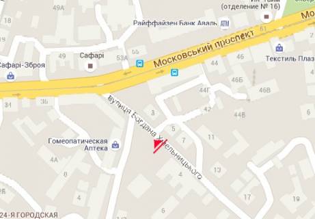 Бэклайт A в Харькове Богдана Хмельницького вул., 4 схема