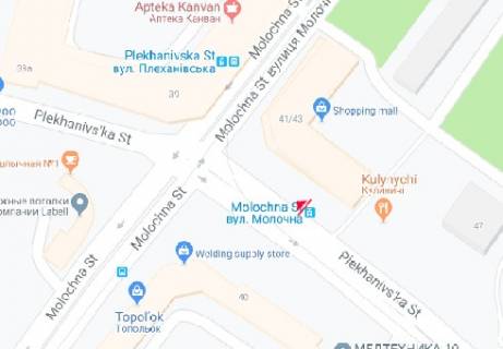 Бэклайт B в Харькове Плехановська вул., 41-43 схема