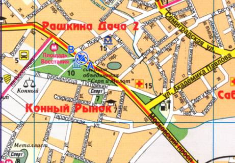 Беклайт B у Харкові Героїв Харкова просп. (Московський просп.), 137 схема